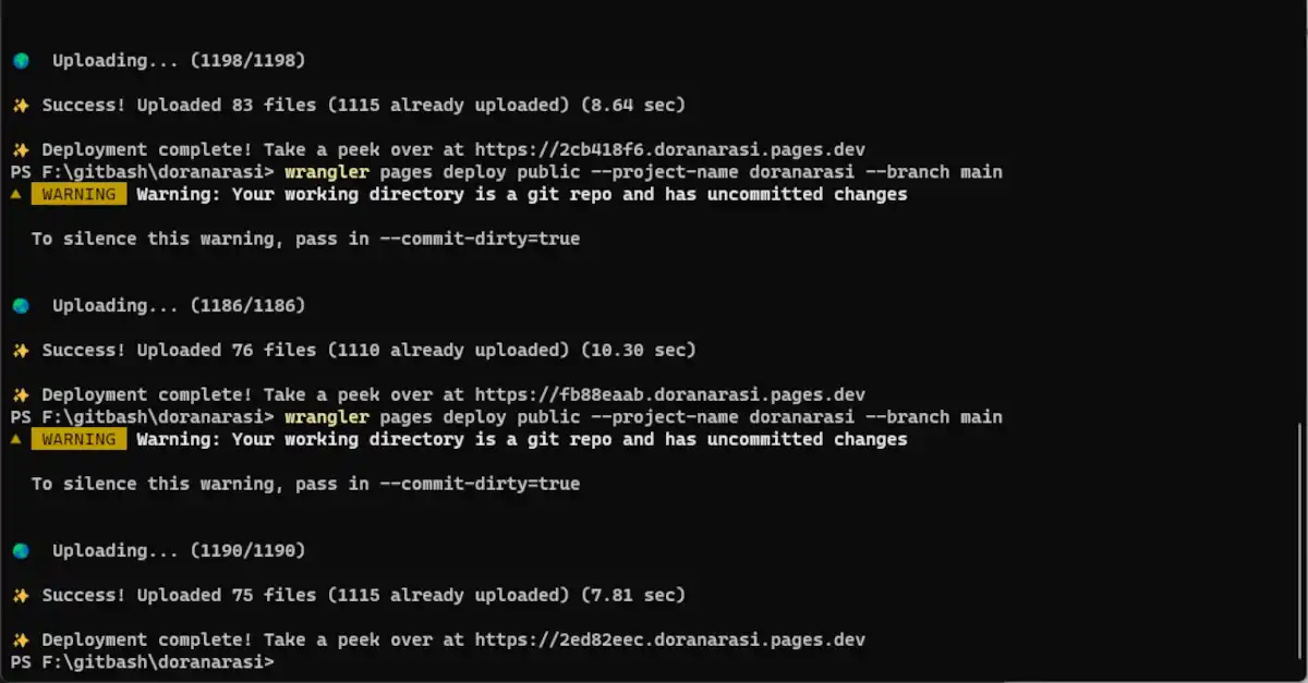 Cloudflare Pagesにローカルからアップロードするならwranglerを使おうという話